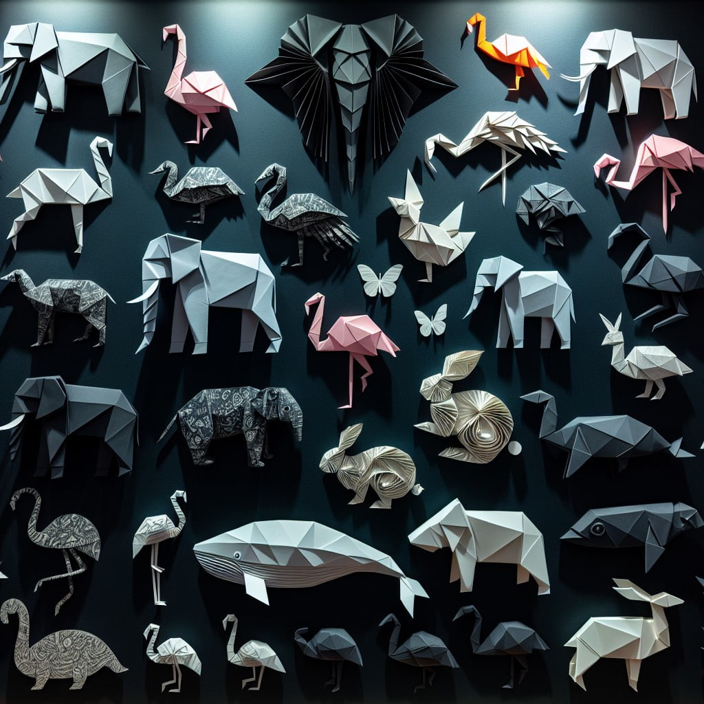 origami animal outlines