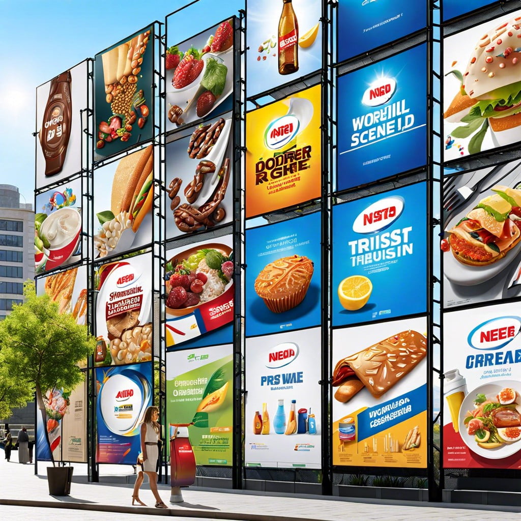 outdoor advertising using gridwall