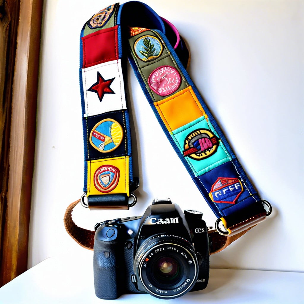 patch showcasing on camera straps