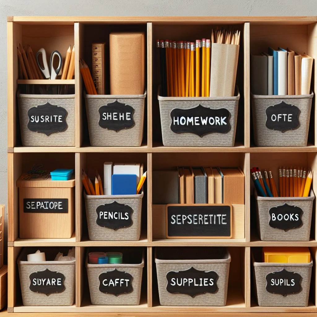 personalized homework station chalkboard labels