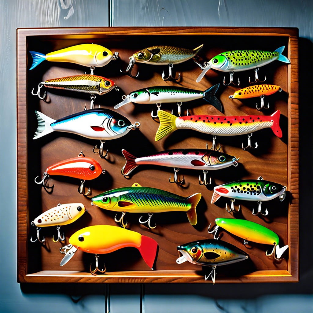 plaque mounted lures