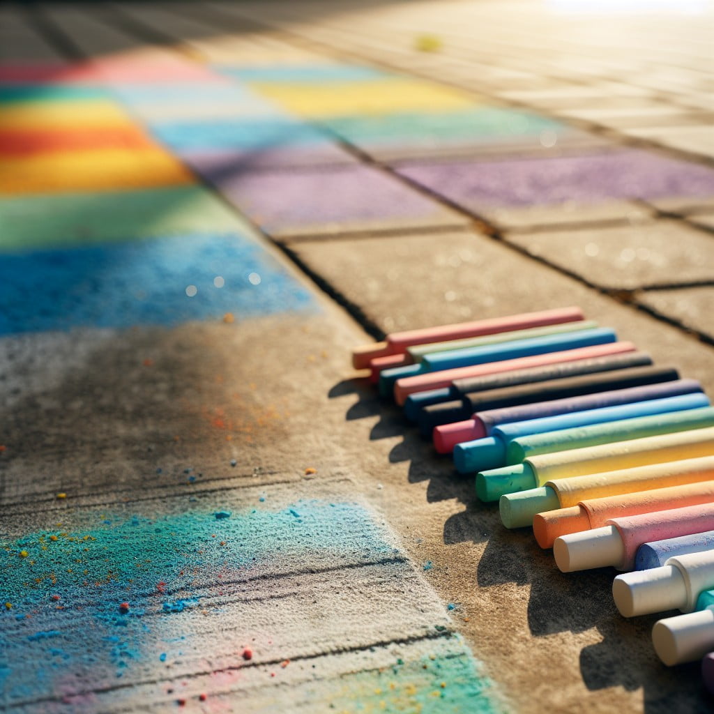 preparing the surface for chalk drawing