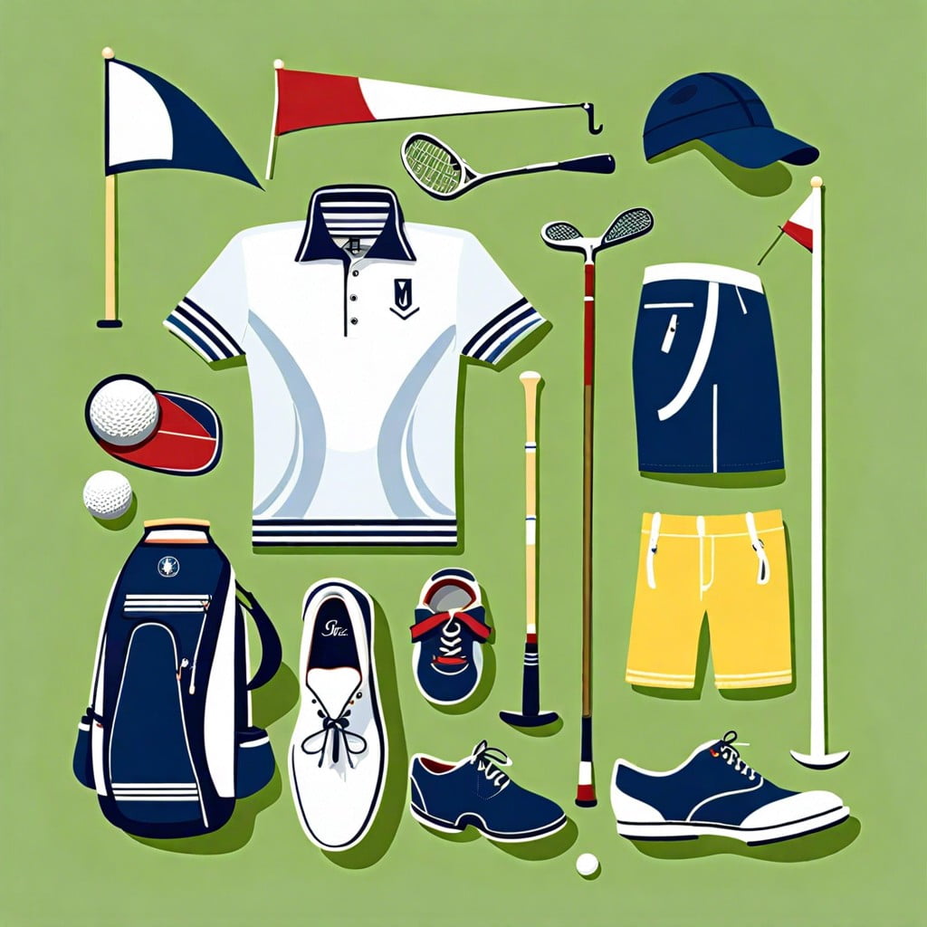 preppy sports golf tennis sailing infographics