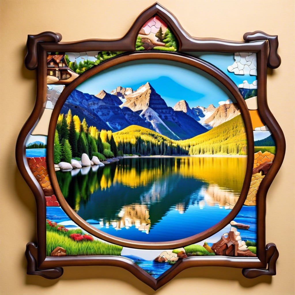 puzzles as ornamental picture frames