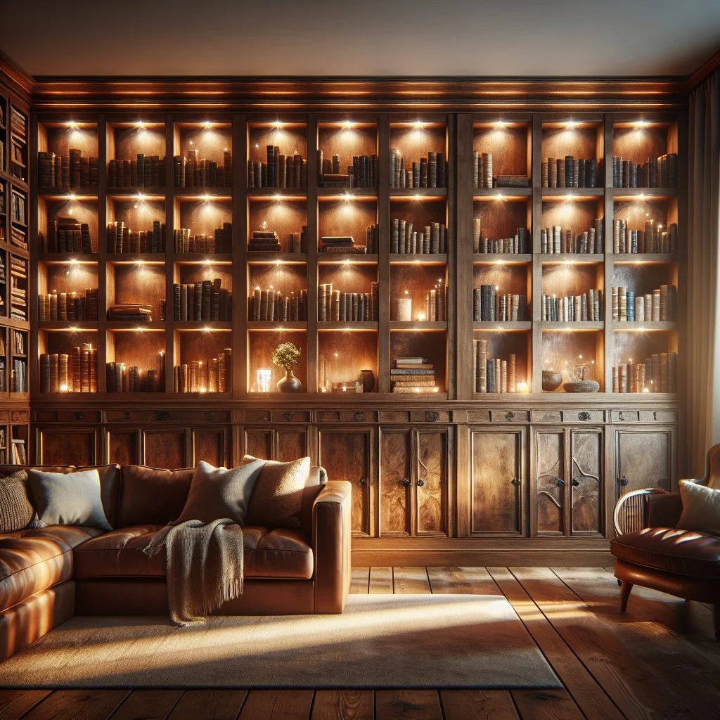 revamping your bookshelves with brown chalk paint