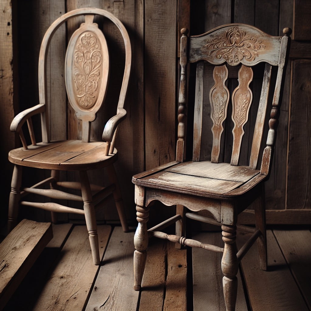 revitalizing wooden chairs with chalk paint