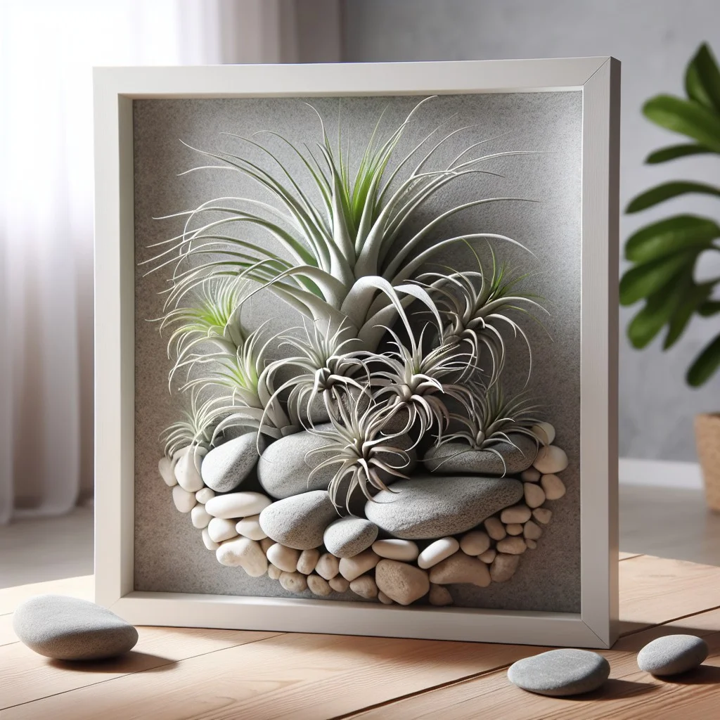 river rock display base