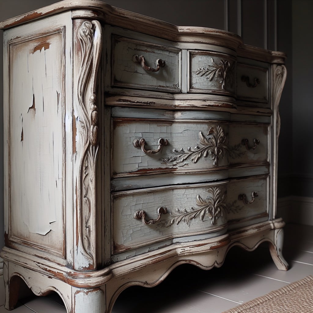 shabby chic look distressing dressers with chalk paint