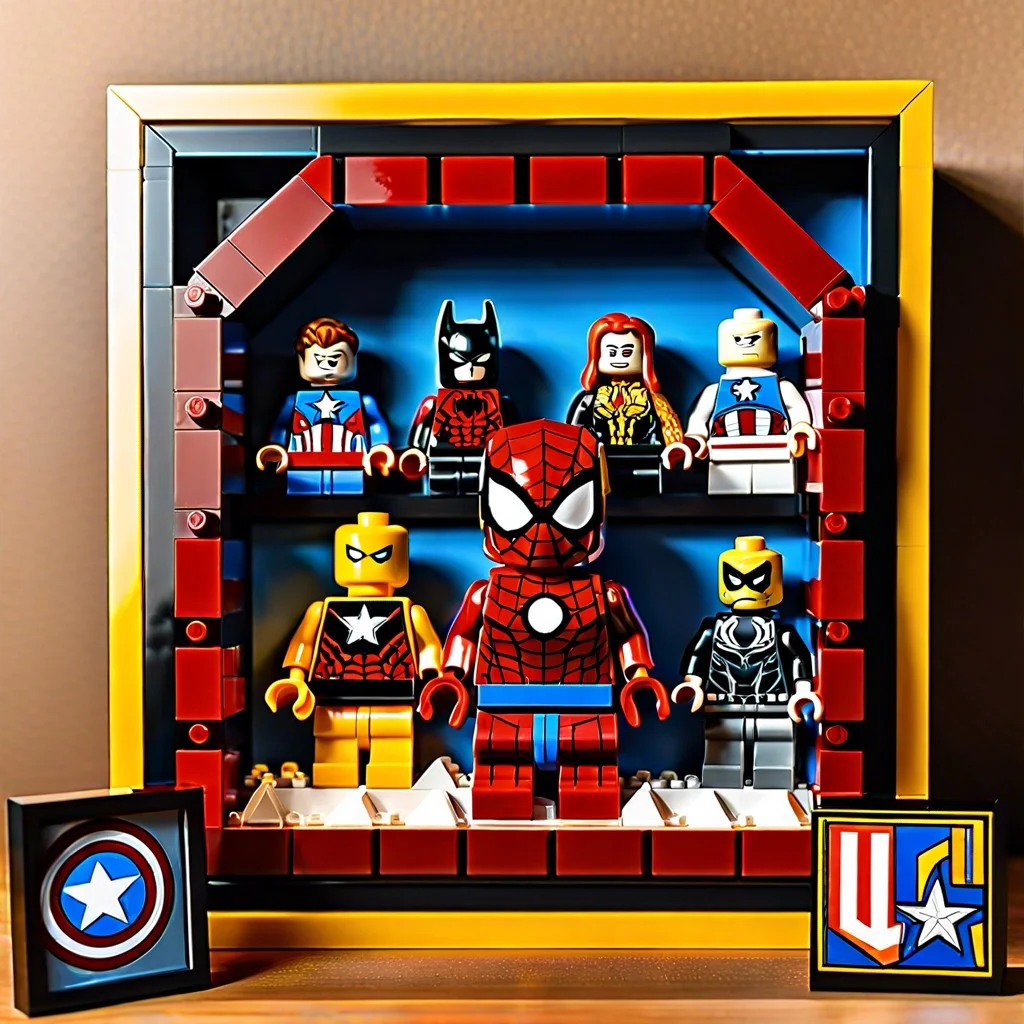 shadowbox marvels 3d lego vignettes