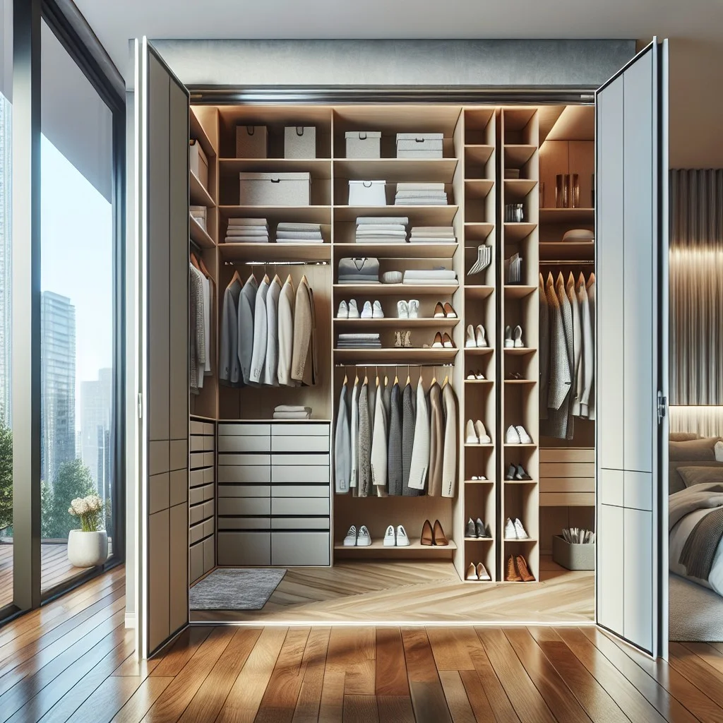 sliding door solutions for angled wall closets