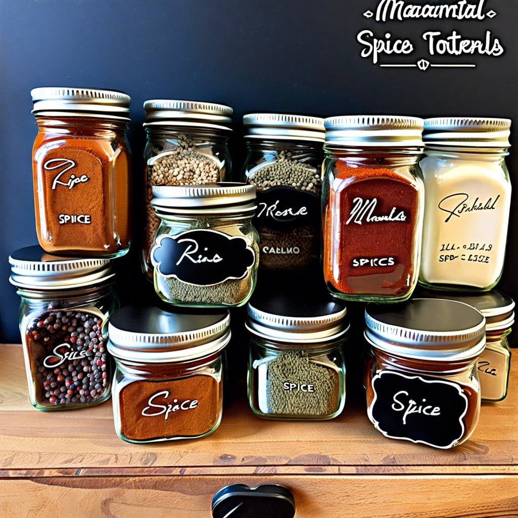 spice jar labels