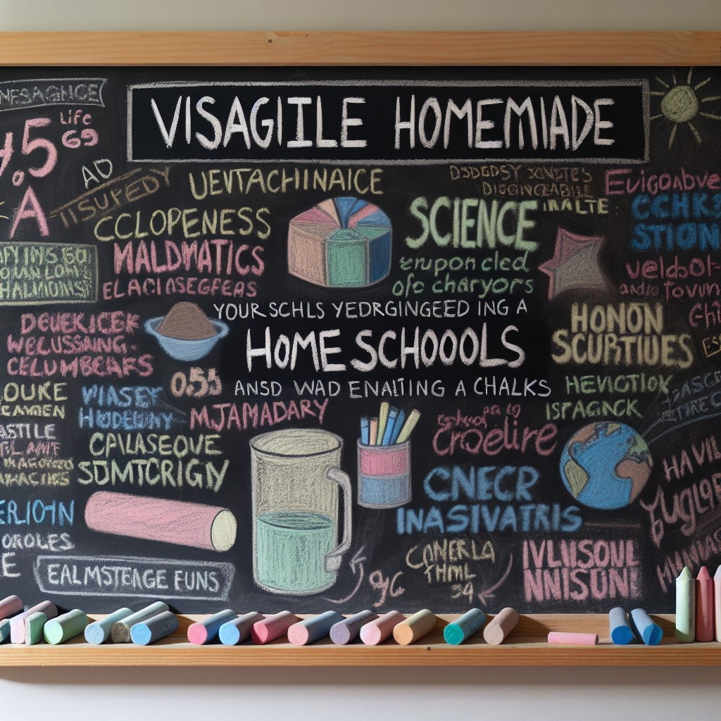 teaching tool diy chalkboard for home schooling