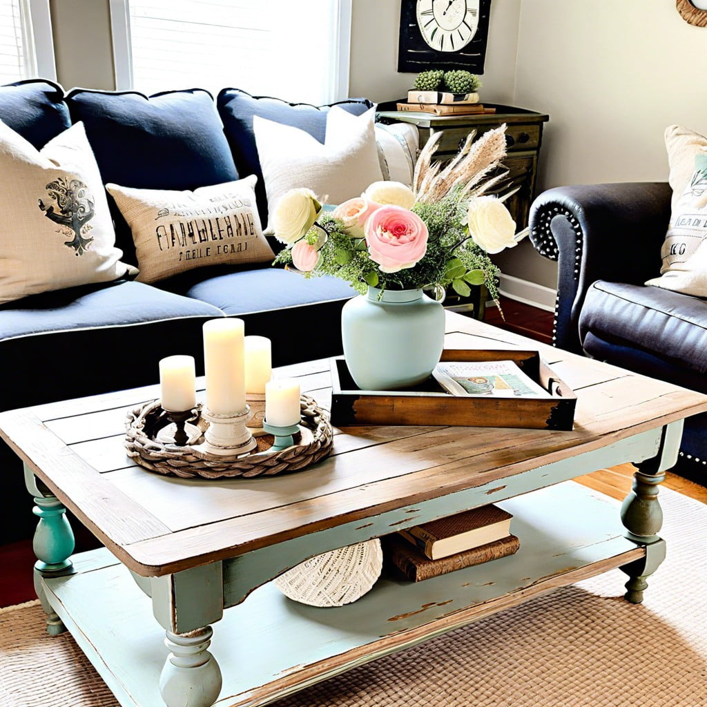 the farmhouse style coffee table made beautiful with chalk paint®