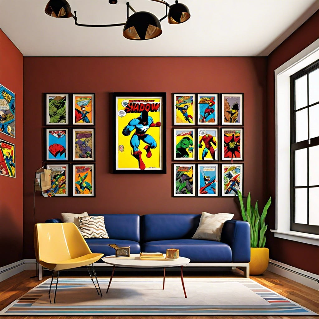 thematic comic book shadow boxes