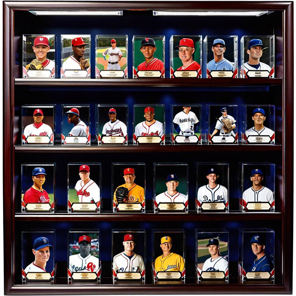 themed team color card display cases