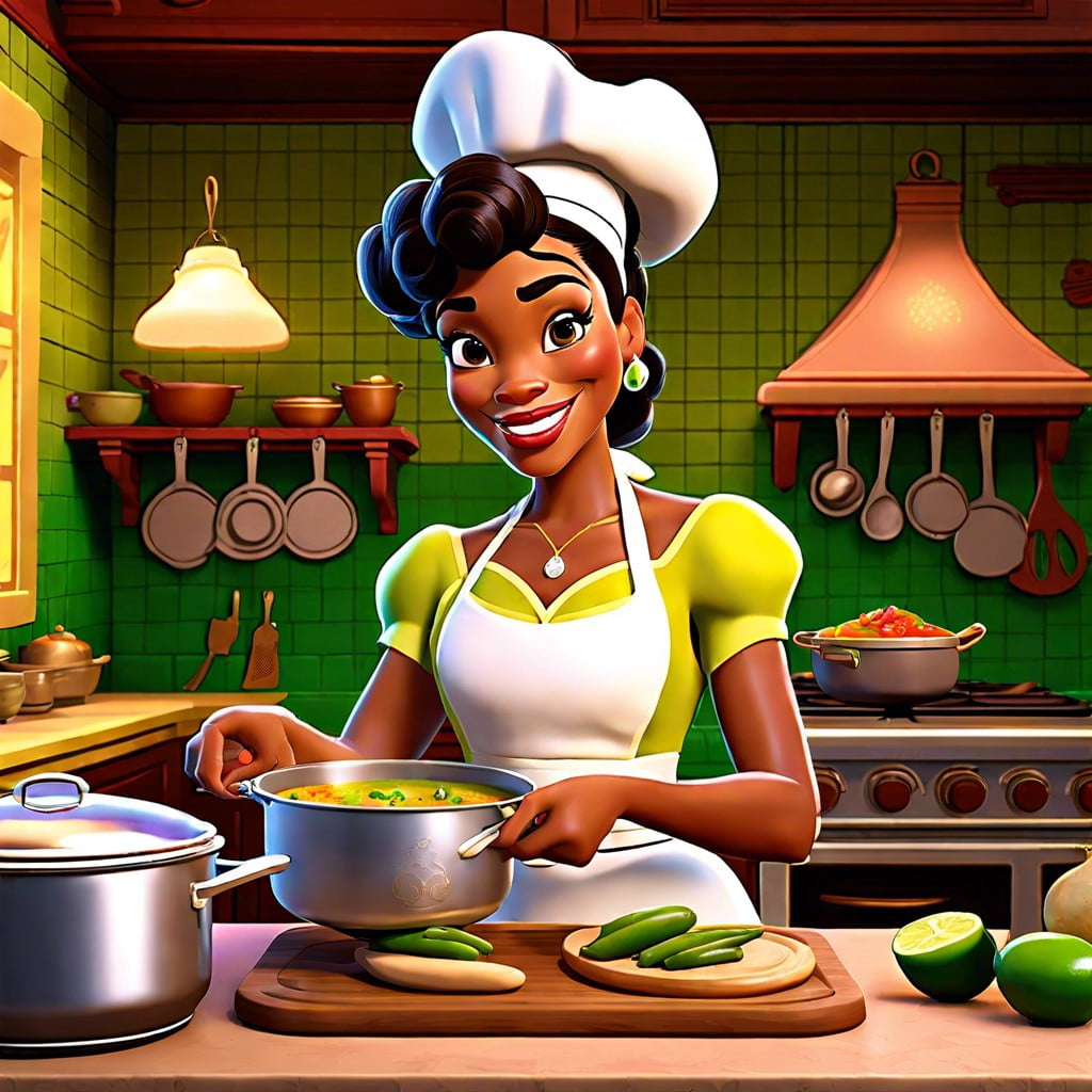 tiana cooking gumbo – new orleans