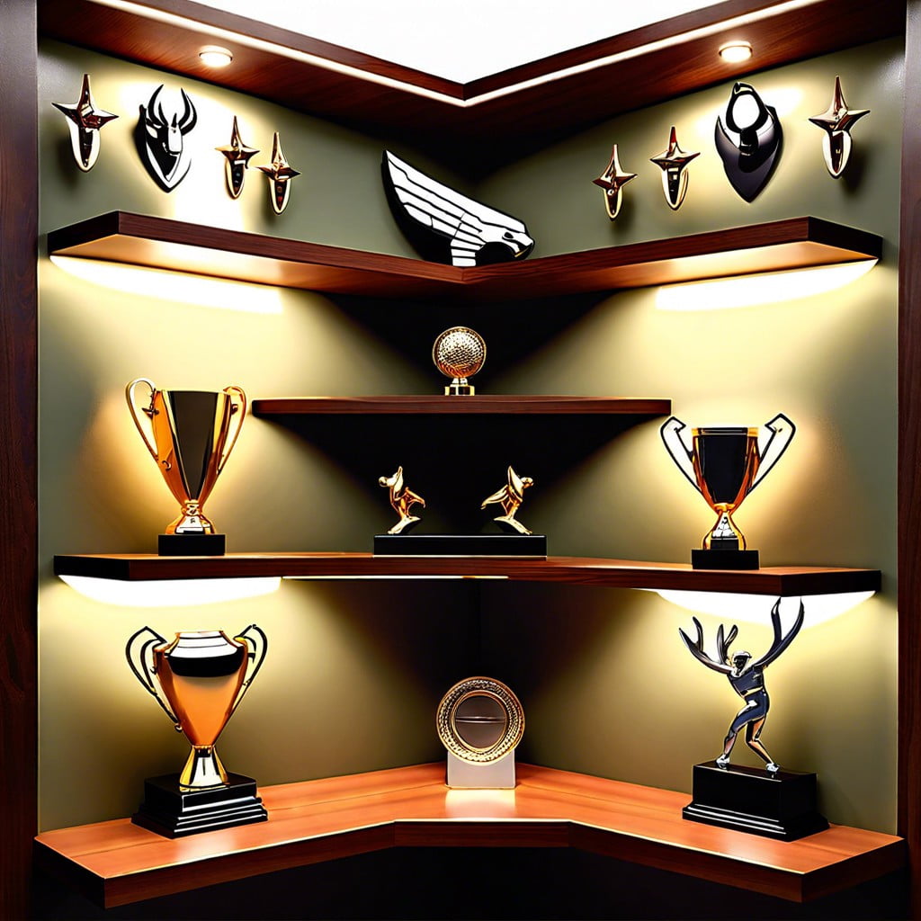 trophy display corner nook