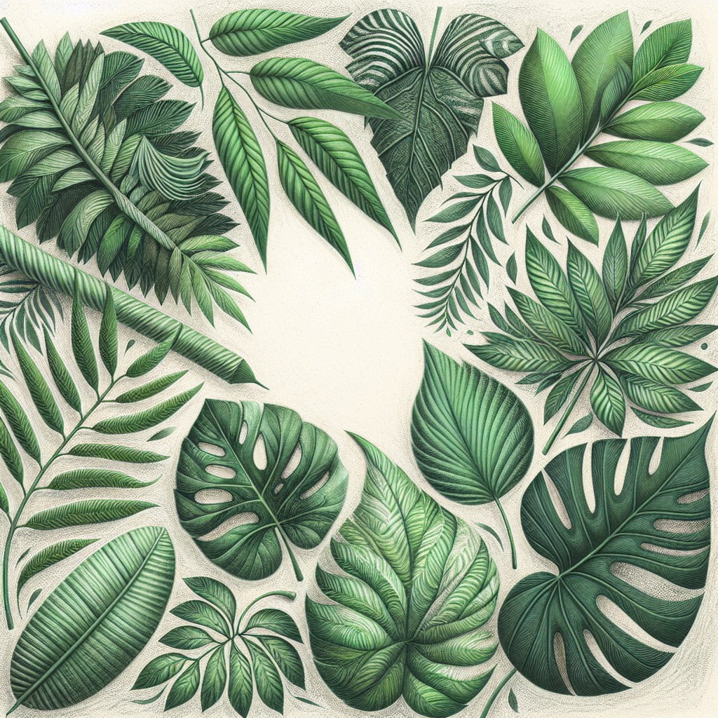tropical leaf designs