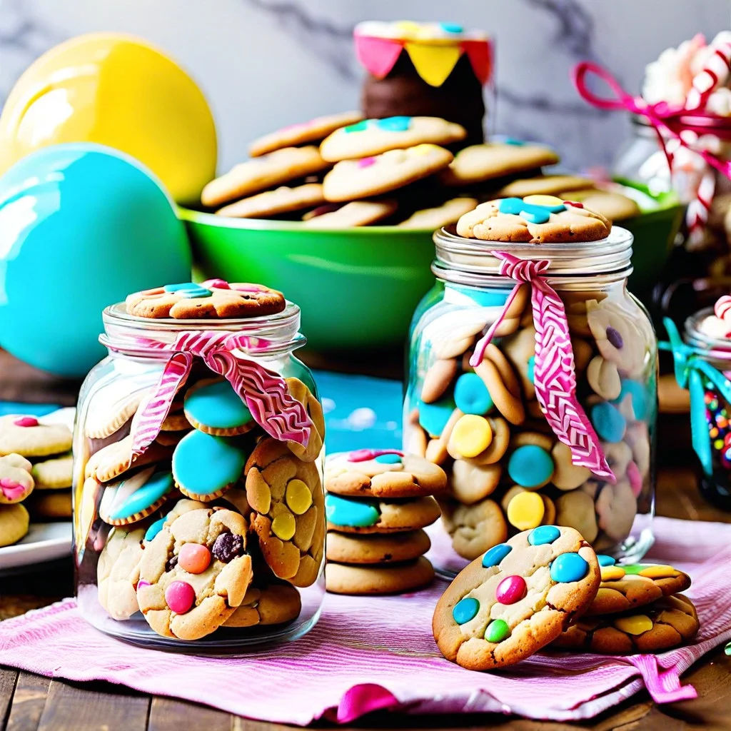 two tiered glass jars for cookies