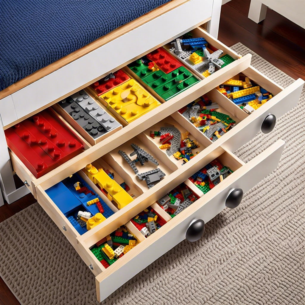 under the bed pull out lego storage