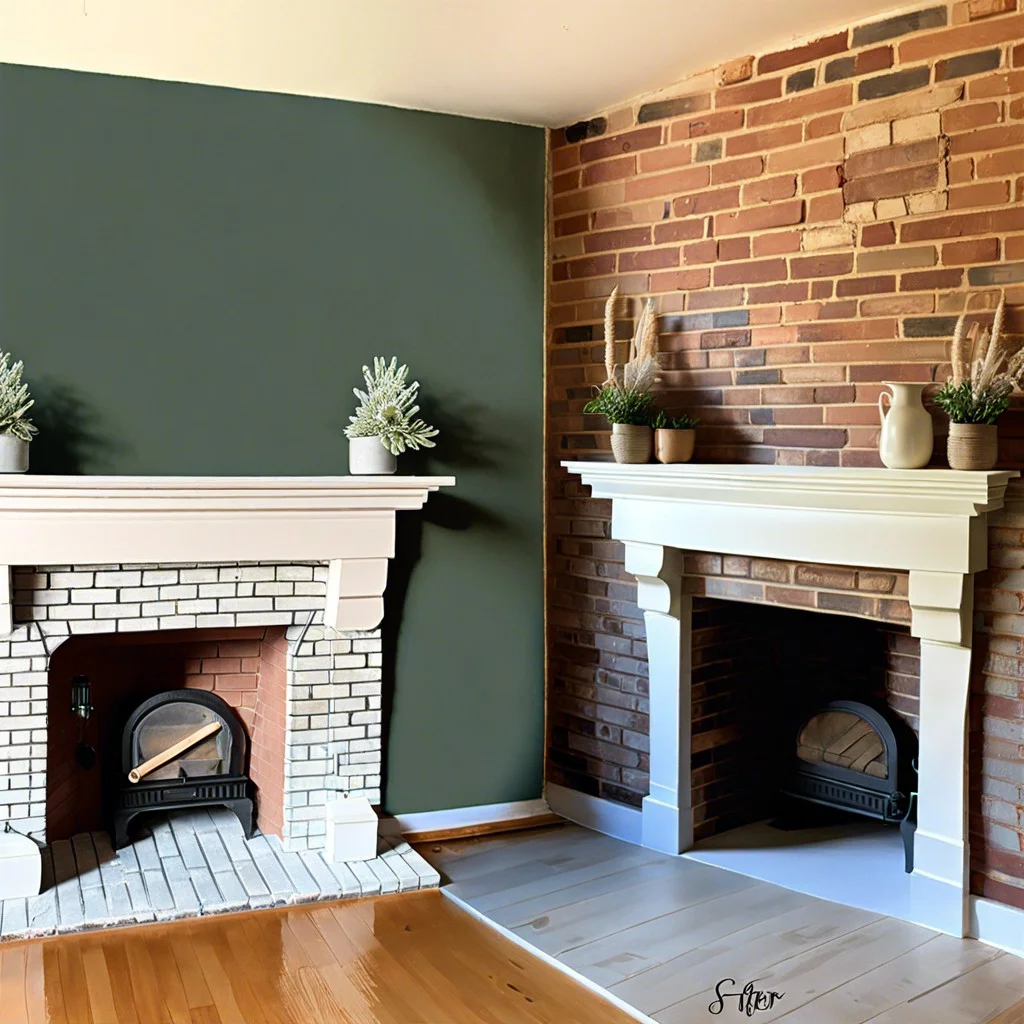 unexpected results from chalk painting my fireplace