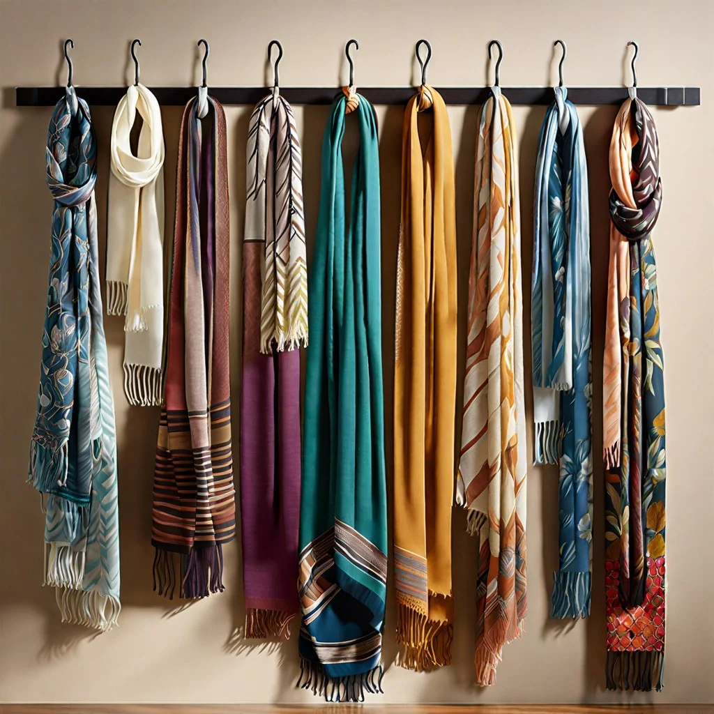 use a multi tiered hanger for a waterfall effect