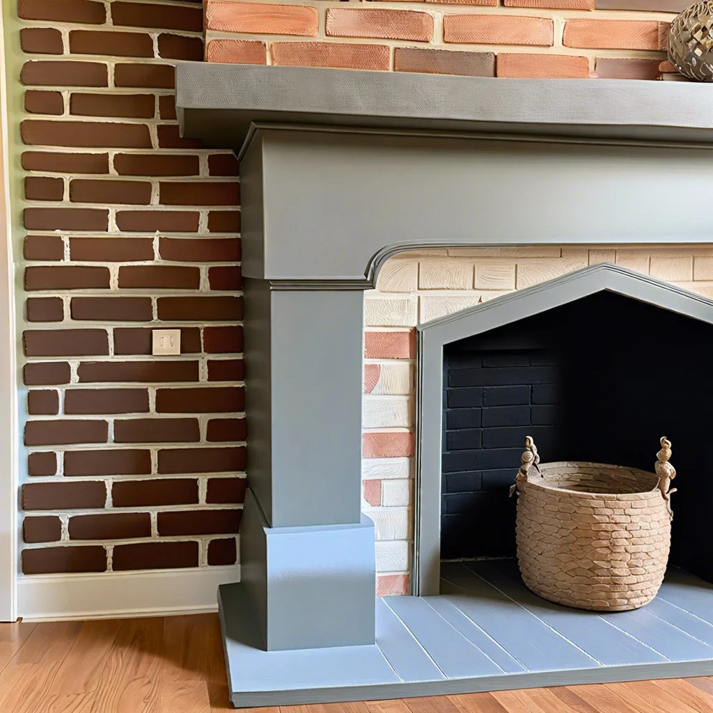 what makes chalk painting unique when it comes to brick fireplaces