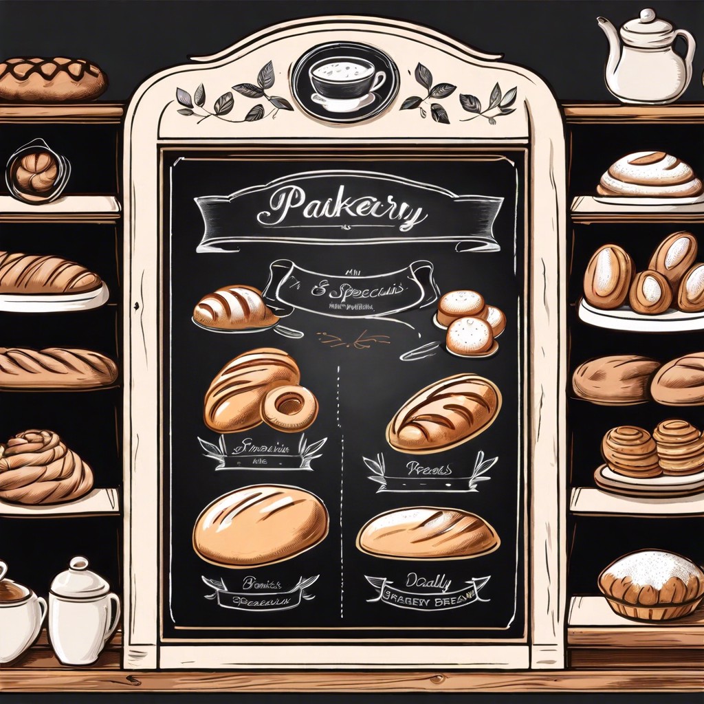 bakery daily specials showcases