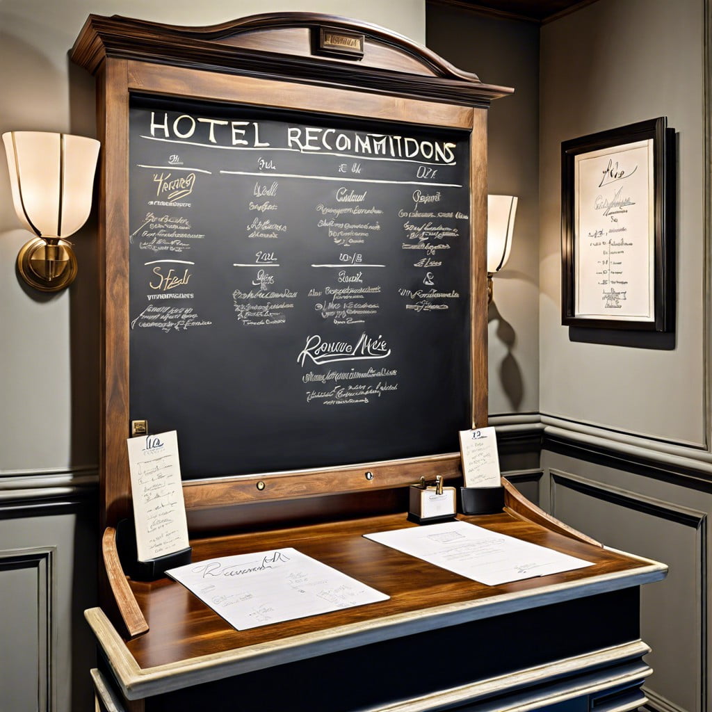 boutique hotel concierge recommendations