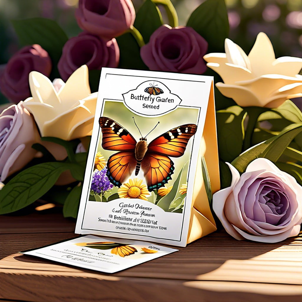 butterfly garden seed packets for planting