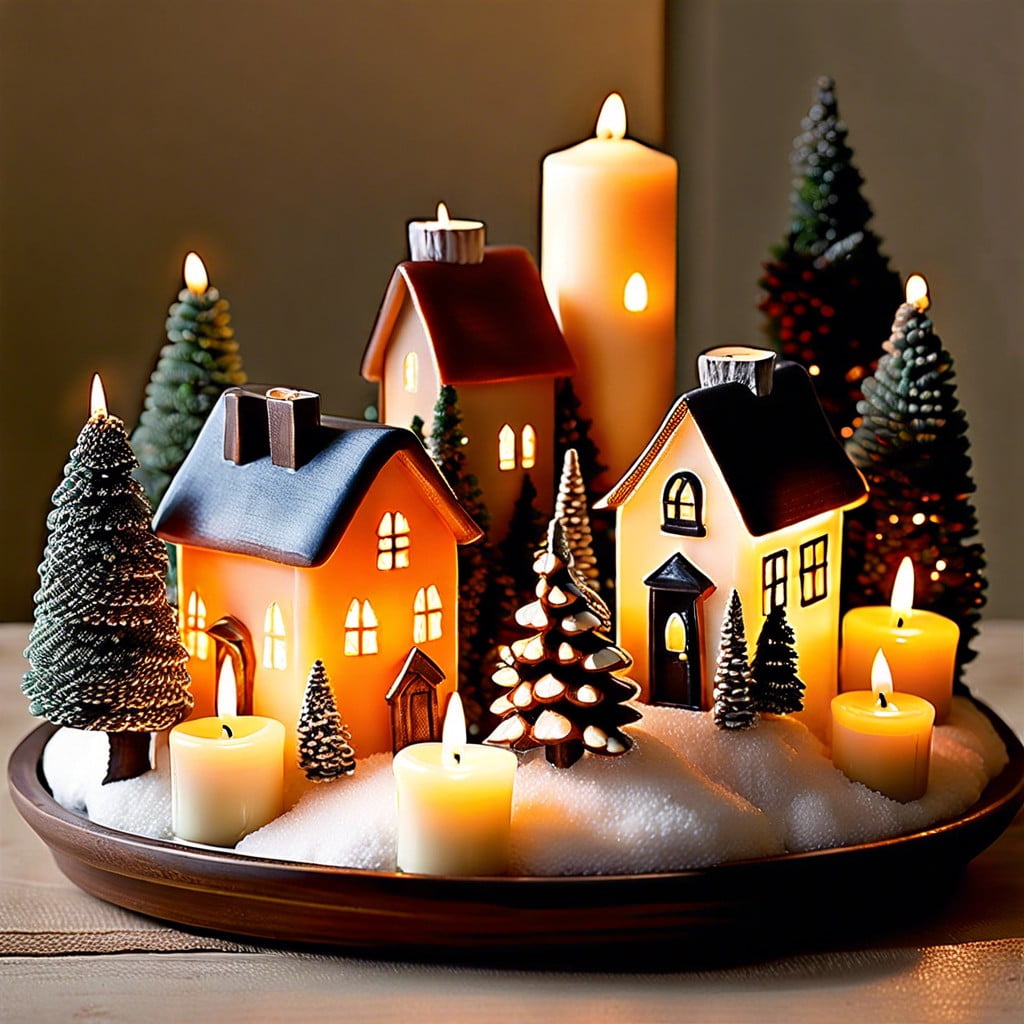 candle village display
