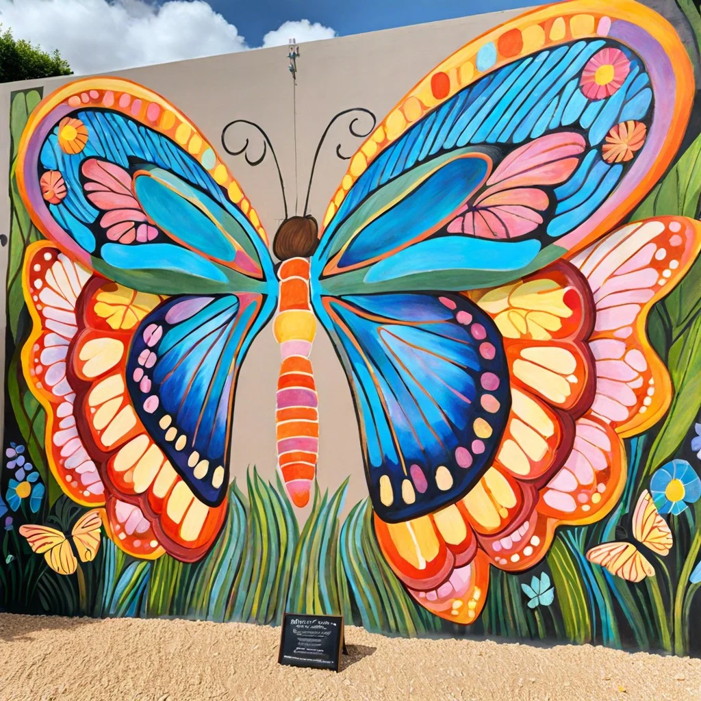 chalk butterfly wings create large scale butterfly wings on the ground perfect for photo opportunities