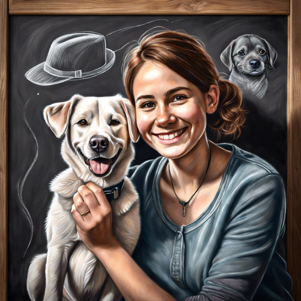 chalk portraits draw and photograph chalk versions of people or pets