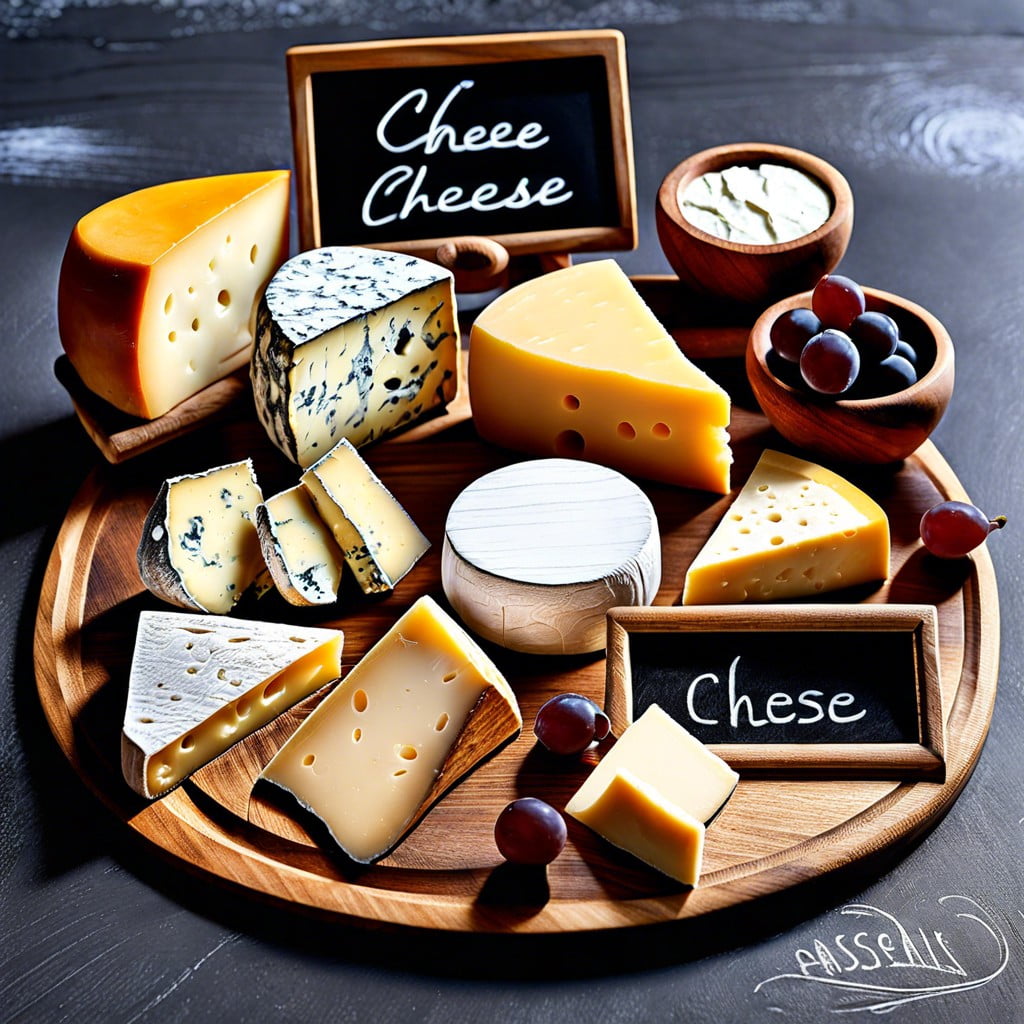 cheese tray chalkboard markers