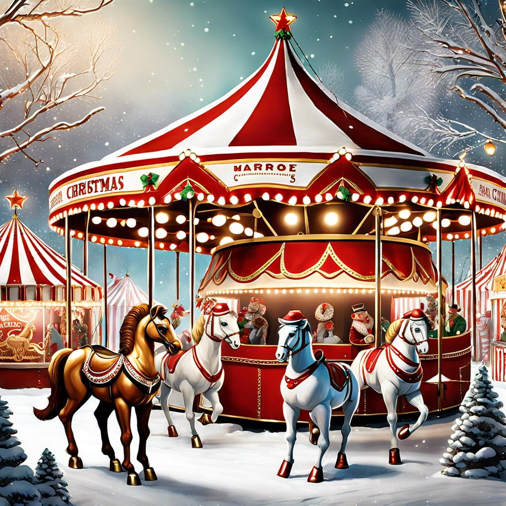 christmas carnival vintage circus aesthetics