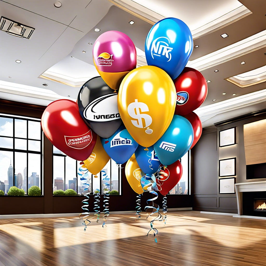 corporate logo balloons for brand promotions