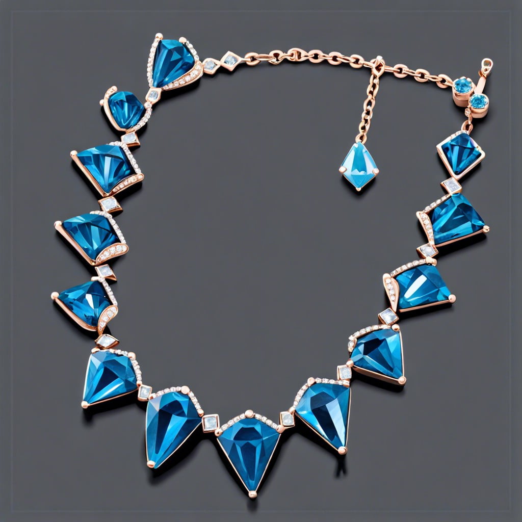 crafting with chalk diy blue diamond jewelry