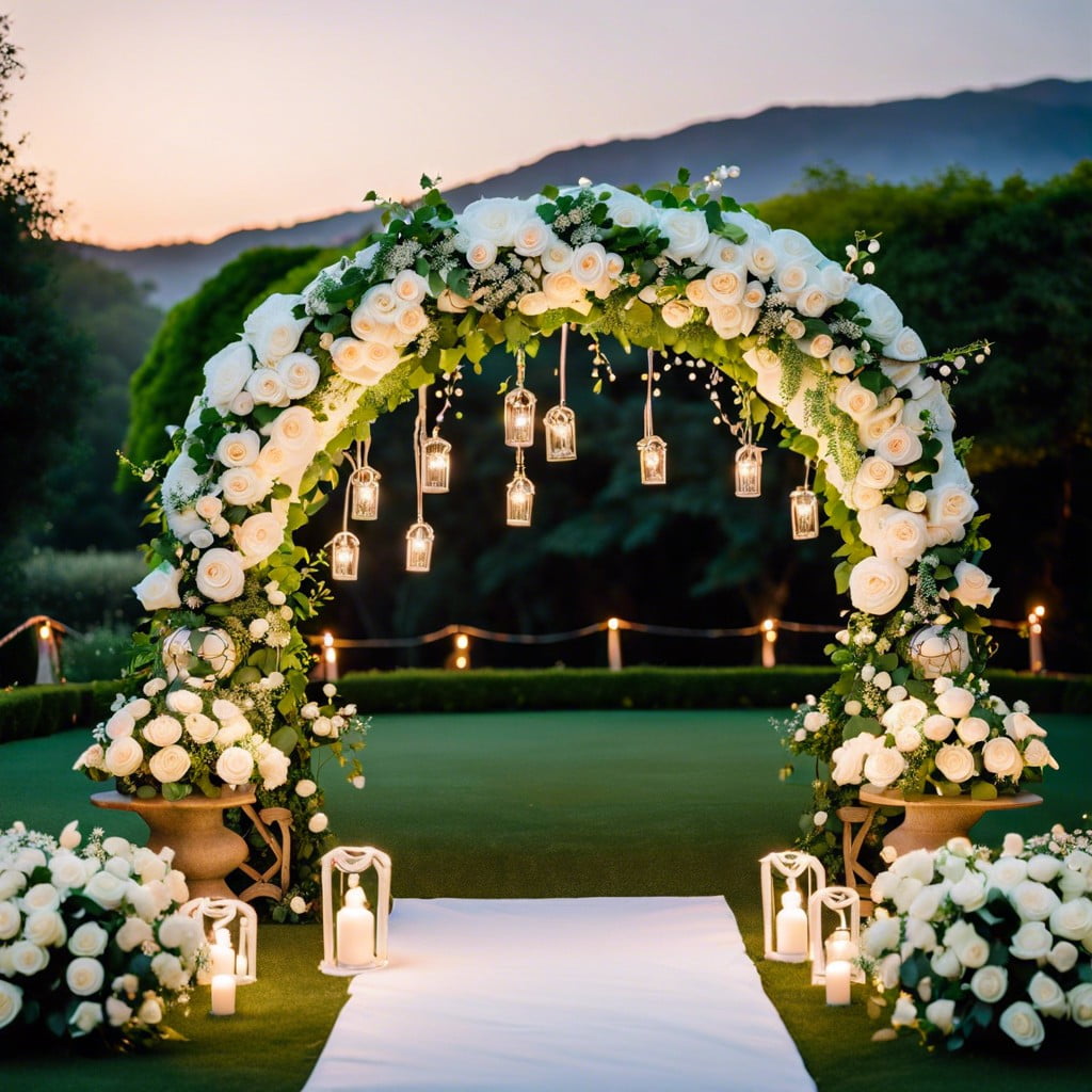 design a moon gate as a mystical ceremony backdrop
