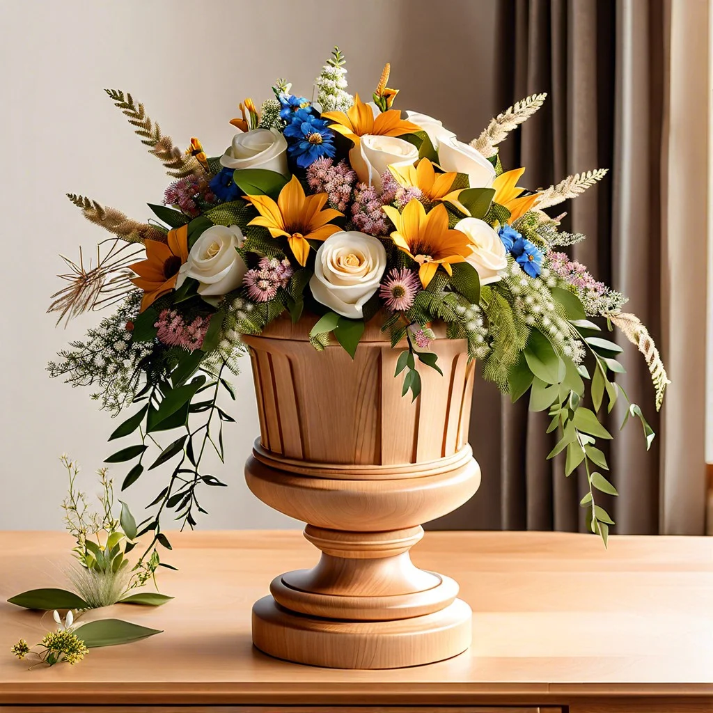 eco friendly urn arrangements