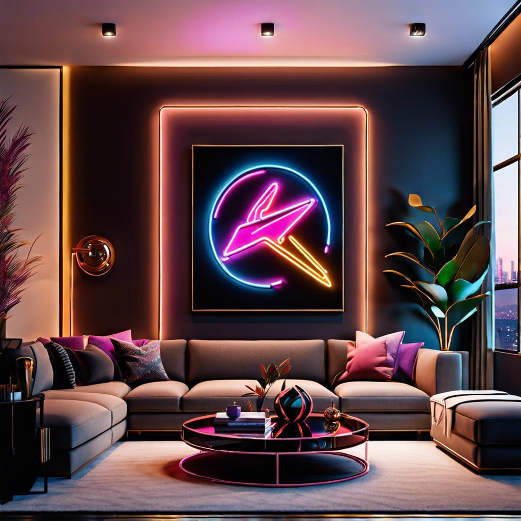 electrify with neon signs or art