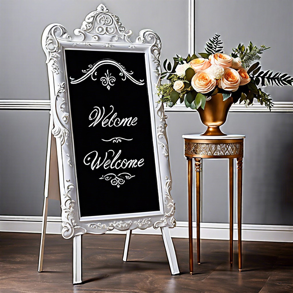 elegant event welcome signs