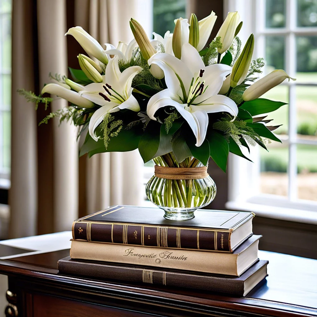 favorite book or poem stack display