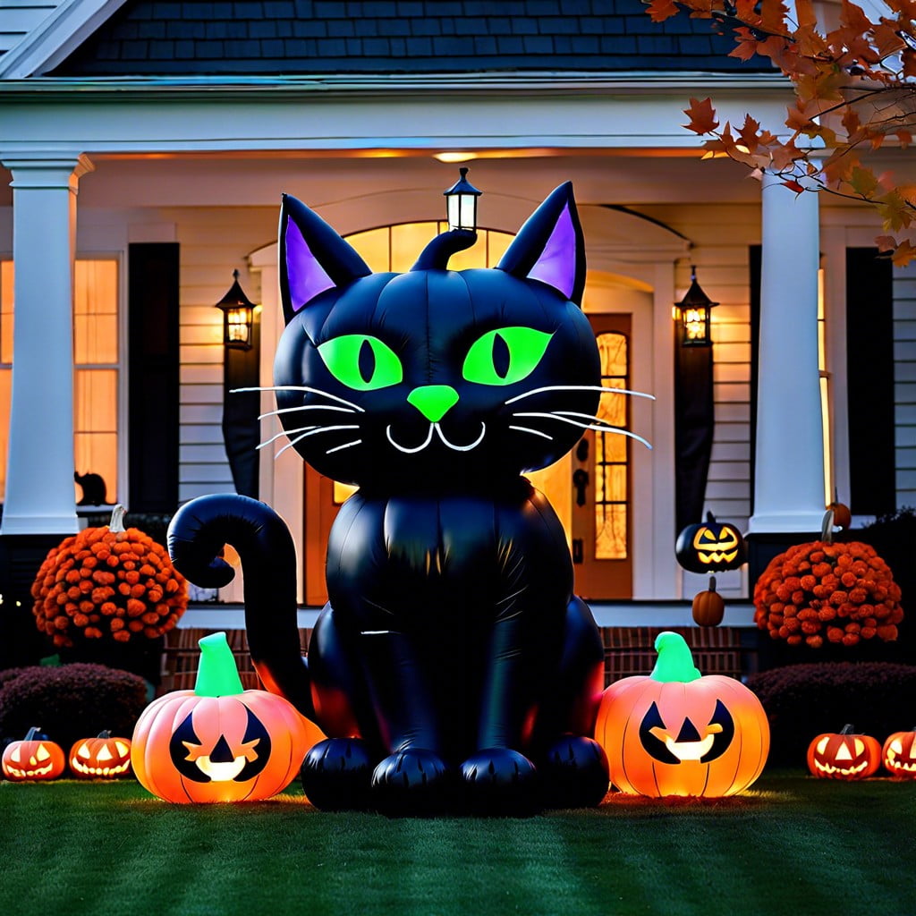 giant inflatable black cat