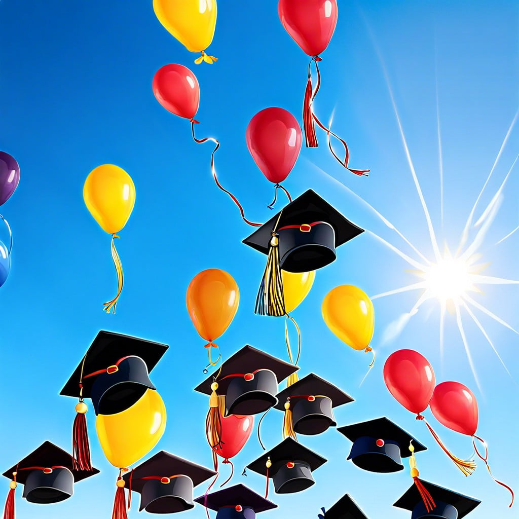 graduation cap balloons for commencement celebrations