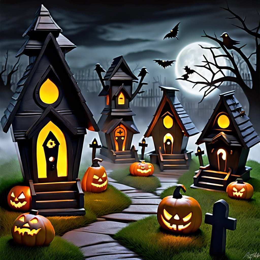 haunted birdhouse village