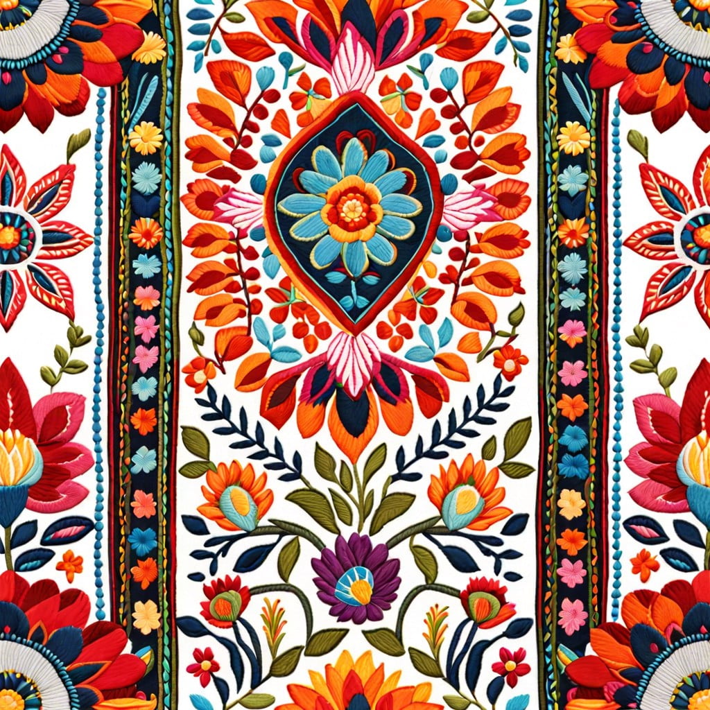 idea 29 folk art inspired embroidery for textile decor