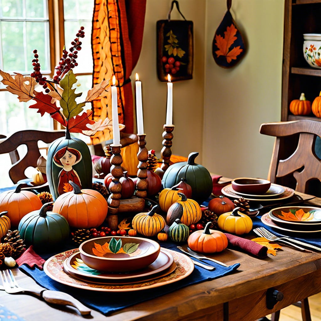 idea 30 seasonal folk art table settings
