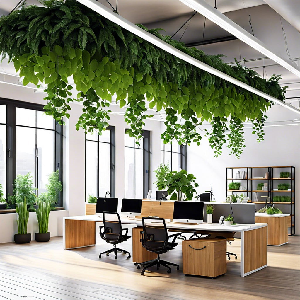 implement a ceiling hung plant installation