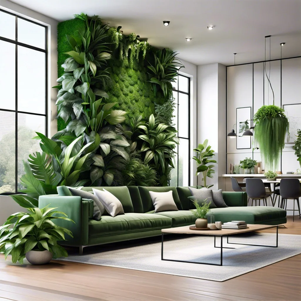 incorporate a living plant wall divider