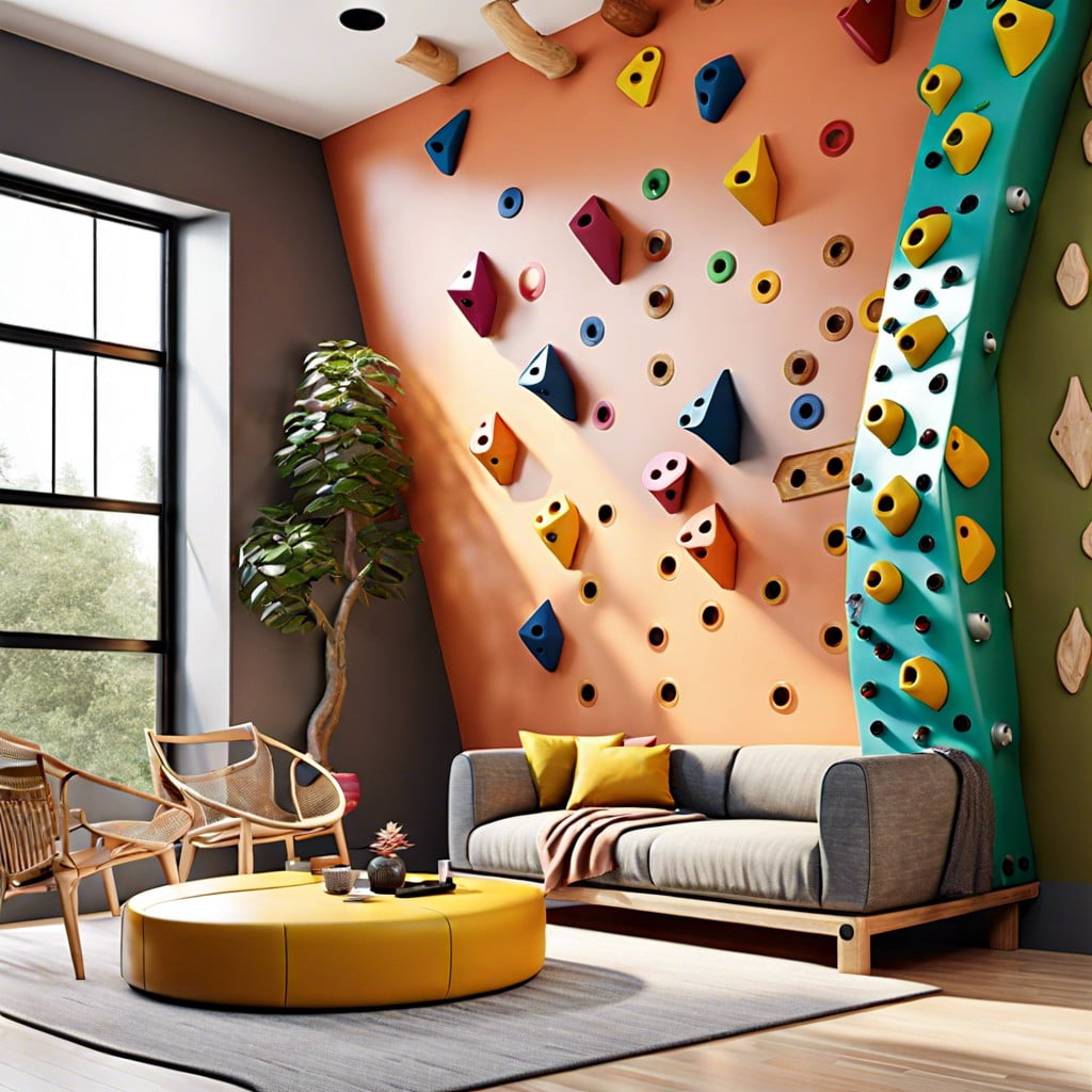 install a climbing wall for functionality amp decor